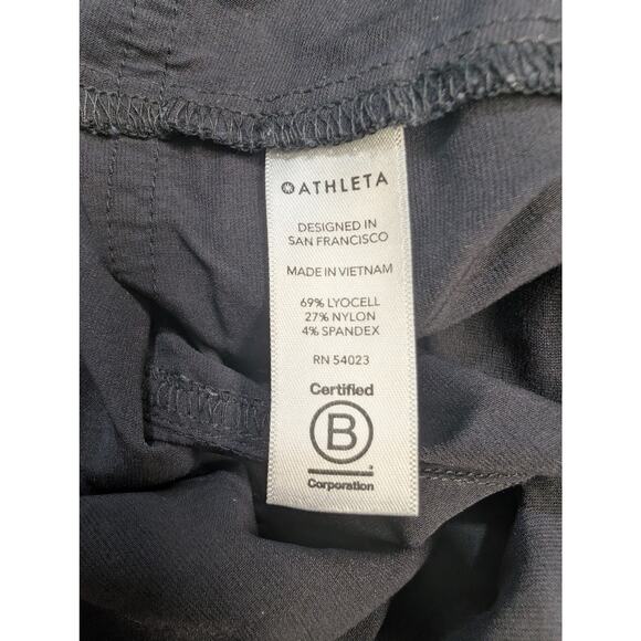 Athleta Lenox Black Long Sleeve Zip Utility Jumpsuit Women Size 0 Stretch - Picture 8 of 8
